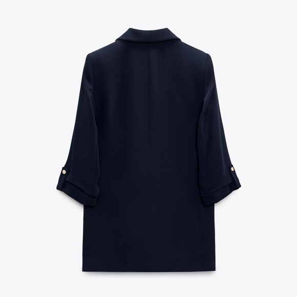 ZARA - BLAZER WITH ROLLED-UP SLEEVES - Picture 4 of 10